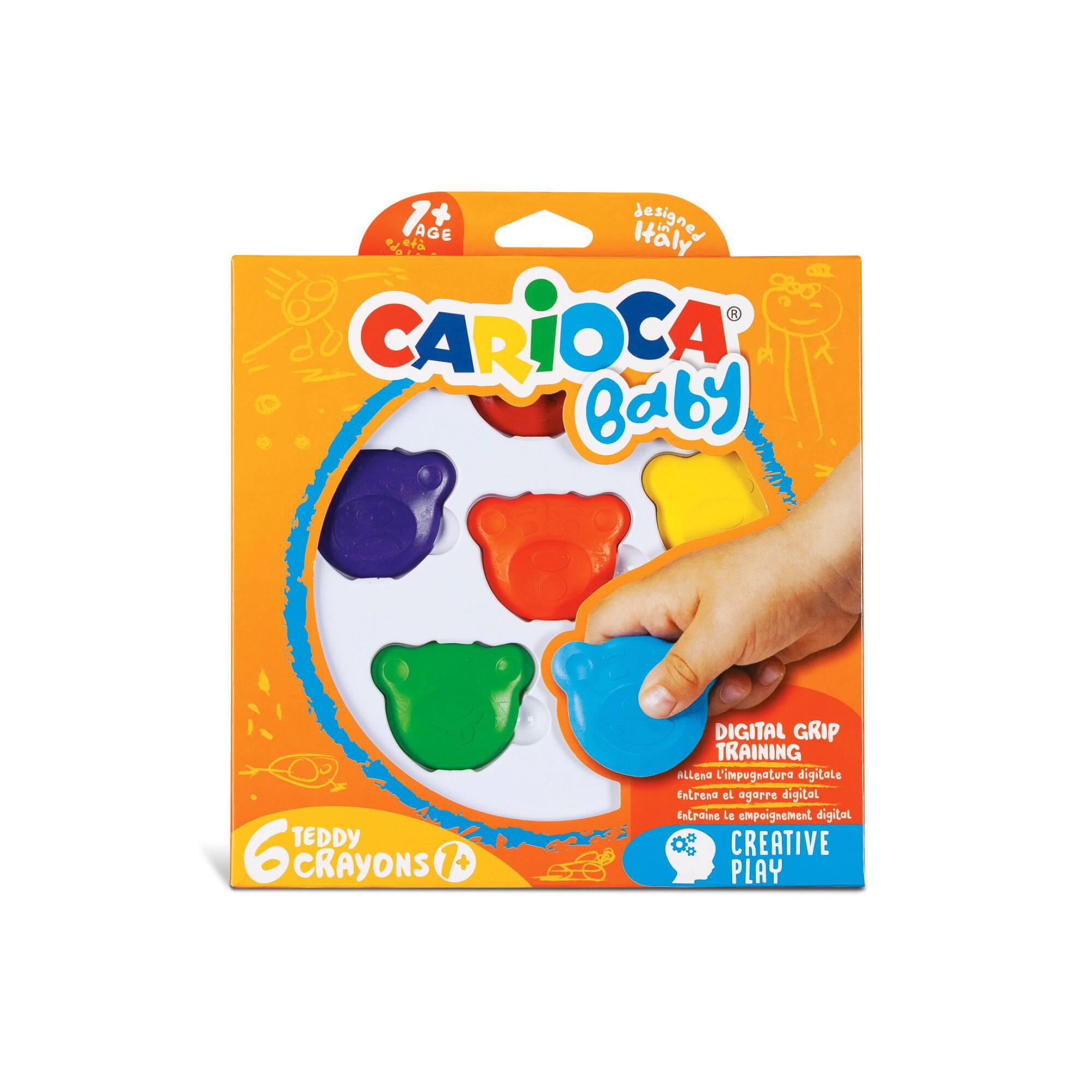 CARIOCA BABY Teddy Crayons Set